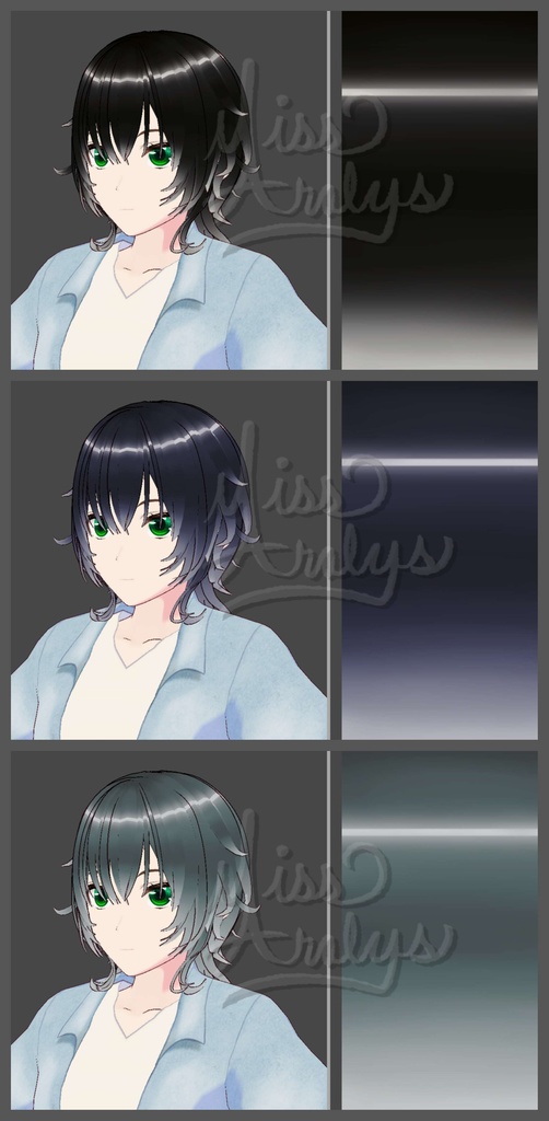 {VRoid} Ombre Hair Series