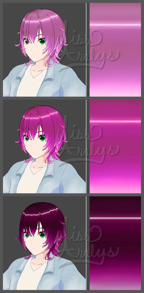 {VRoid} Ombre Hair Series