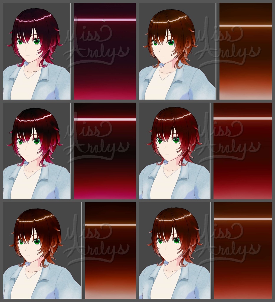 {VRoid} Ombre Hair Series