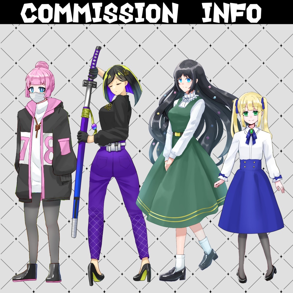 立ち絵イラスト有償依頼・コミッション