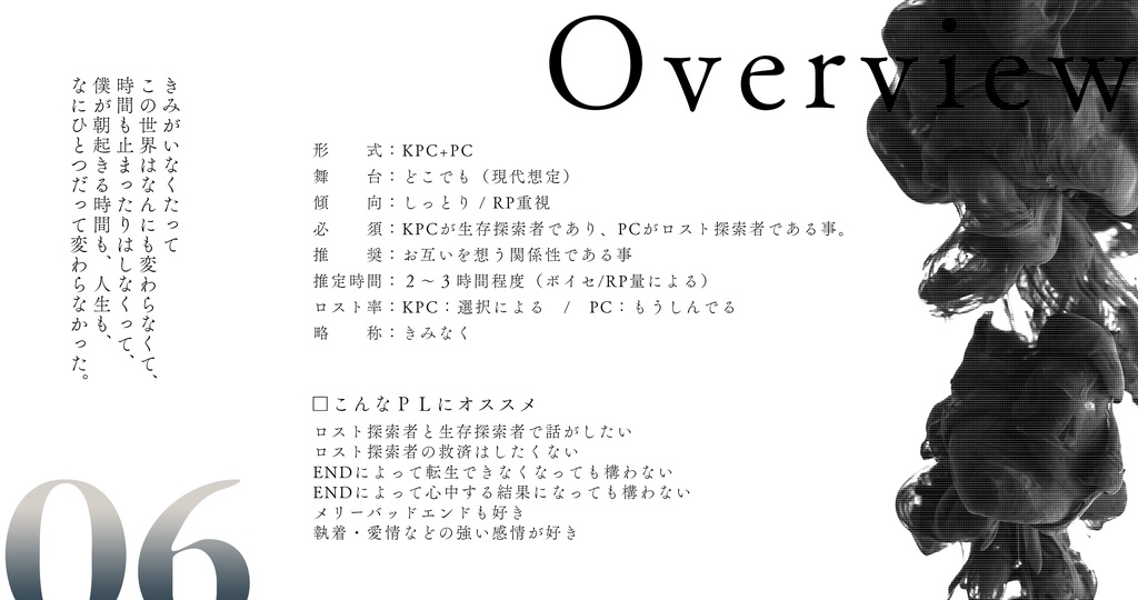【COC6版】きみがいなくても大丈夫。【SPLL:E191532】