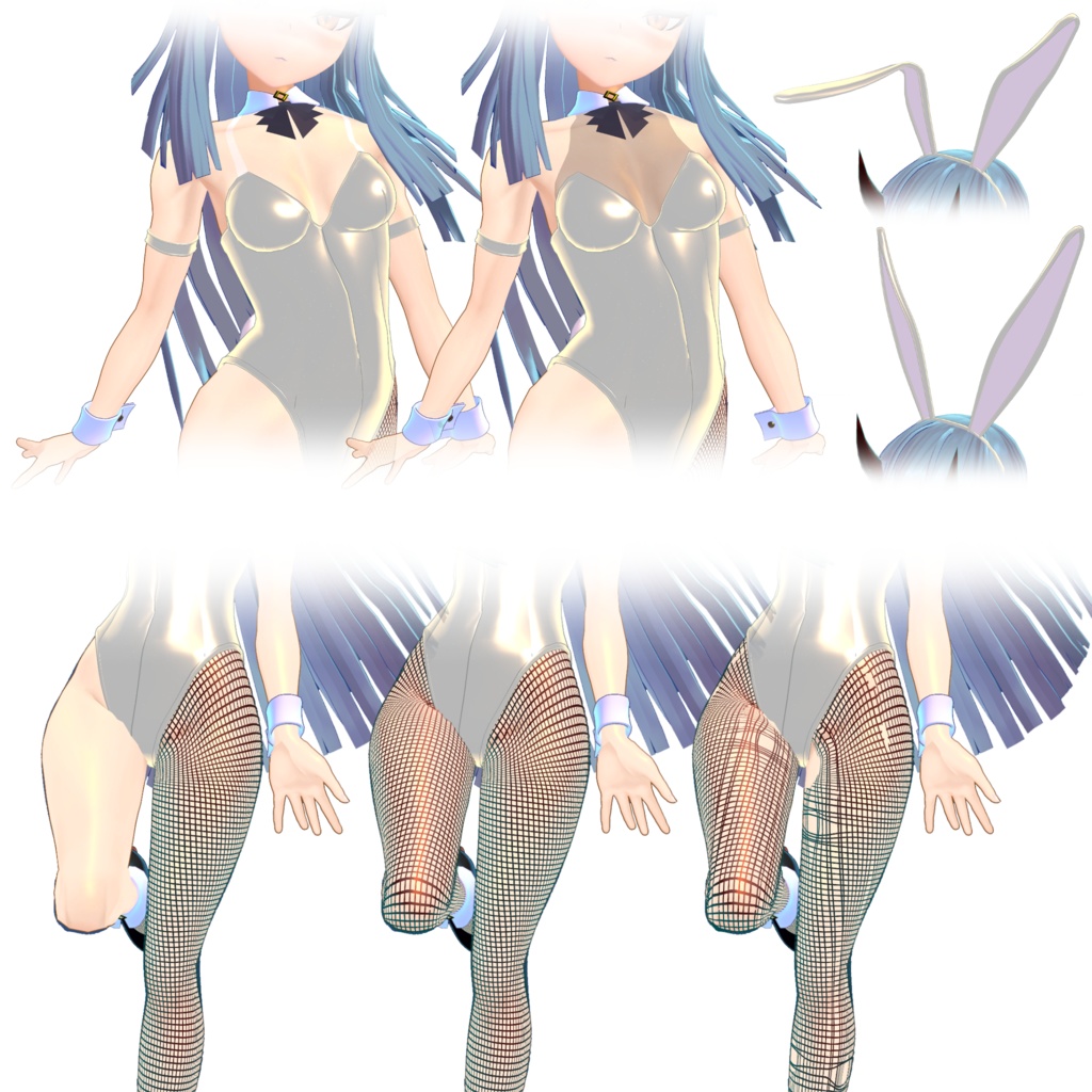 【テトラ専用】バニーコスチュームセット4カラー