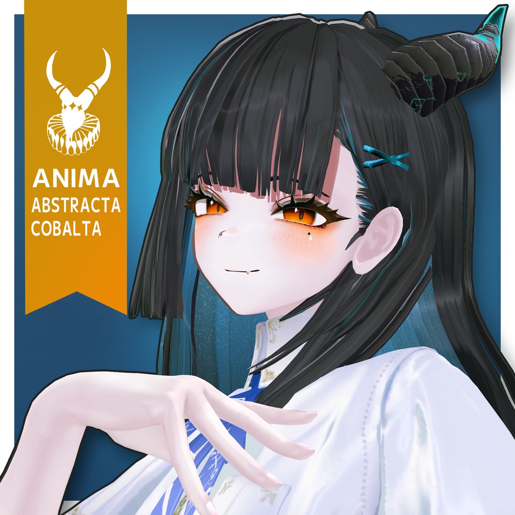【3DModel】AnimaAbstractaCobalta【VRChat avatar】