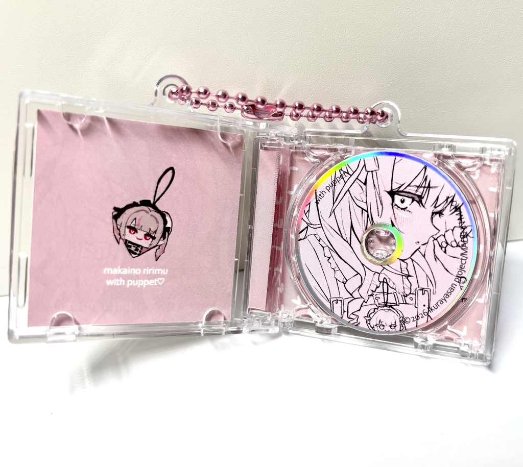 ミニCD風キーホルダー