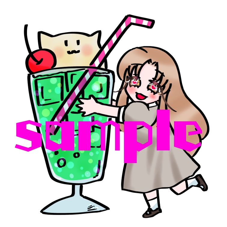 【非公式】シスタークレアメロンクリームソーダアクリルキーホルダー