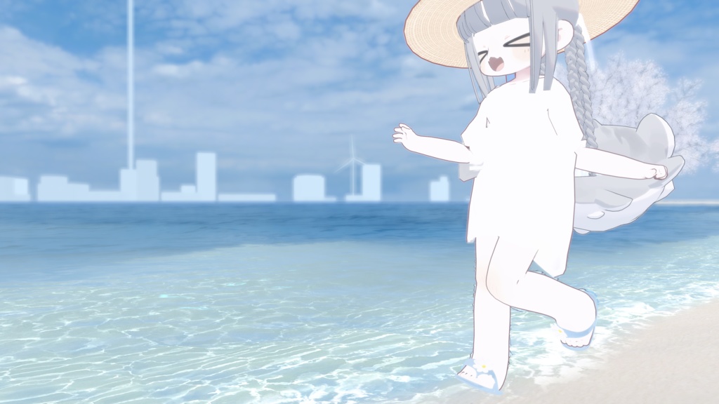 【VRC向け】Flower sandal フラワーサンダル 【まめひなた-mamehinata-】【沙猫-さねこ-】