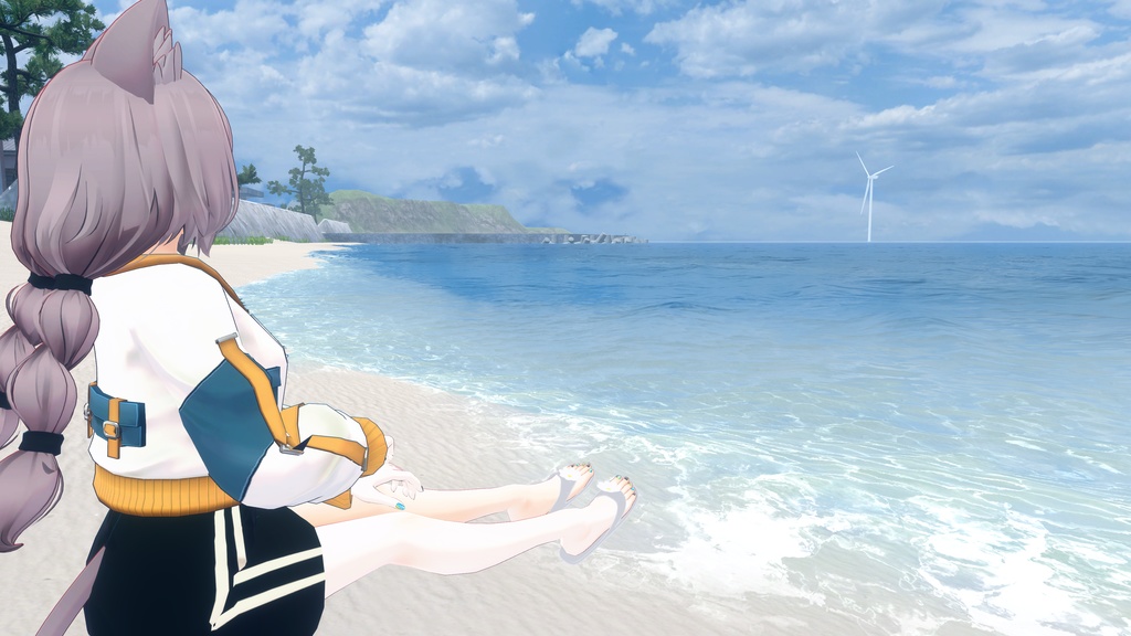 【VRC向け】Flower sandal フラワーサンダル 【まめひなた-mamehinata-】【沙猫-さねこ-】