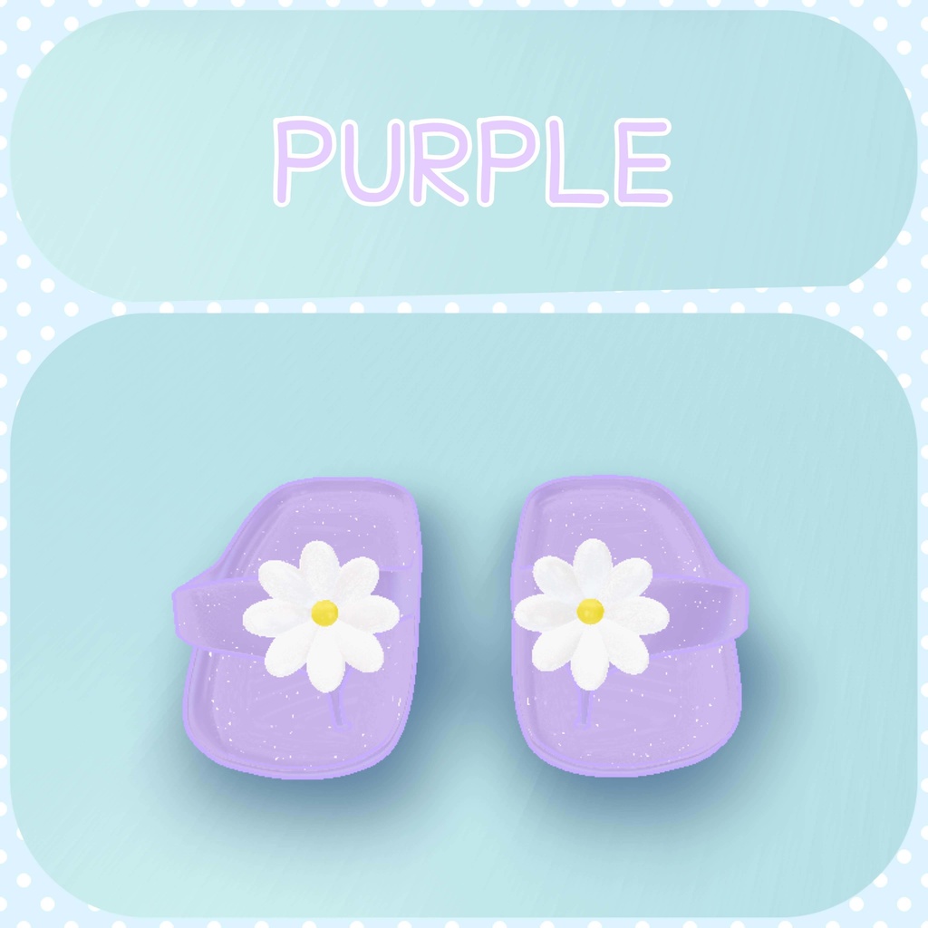 【VRC向け】Flower sandal フラワーサンダル 【まめひなた-mamehinata-】【沙猫-さねこ-】
