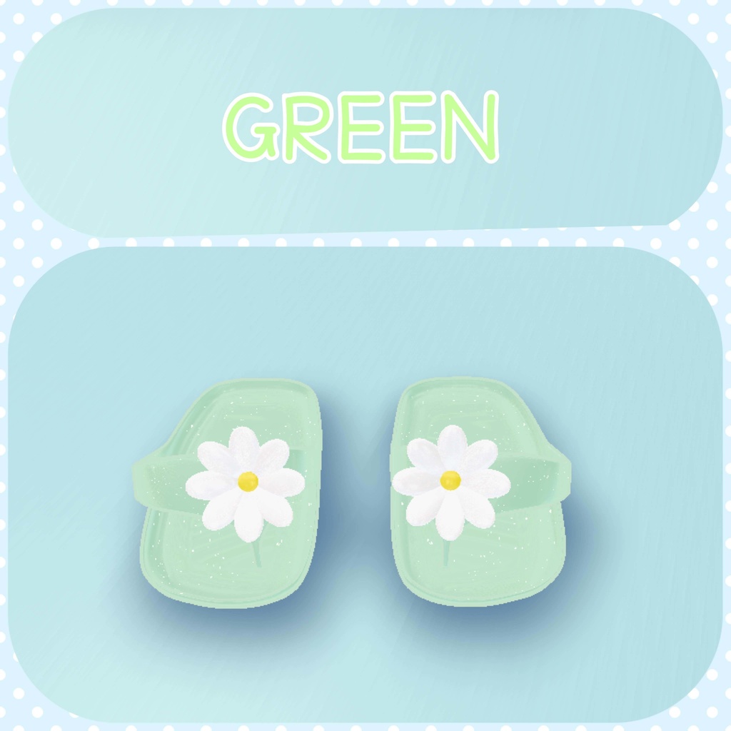 【VRC向け】Flower sandal フラワーサンダル 【まめひなた-mamehinata-】【沙猫-さねこ-】