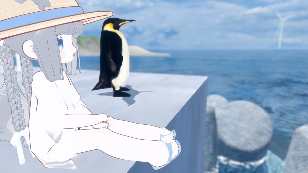 【VRC向け】Flower sandal フラワーサンダル 【まめひなた-mamehinata-】【沙猫-さねこ-】