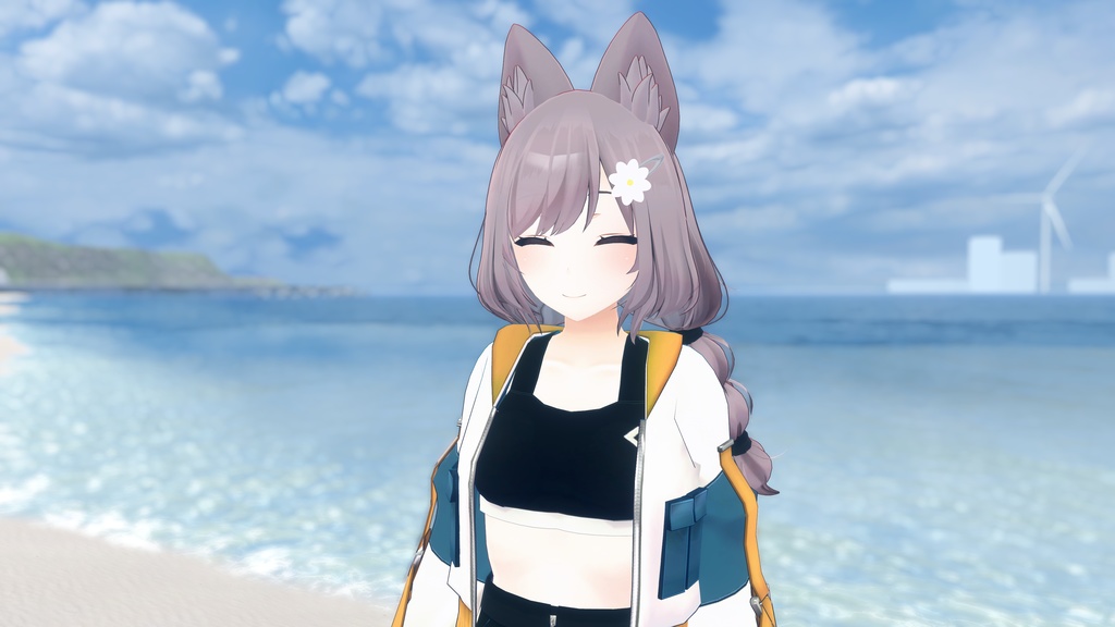 【VRC向け】Flower hairpin お花のヘアピン 【無料】まめひなた 沙猫