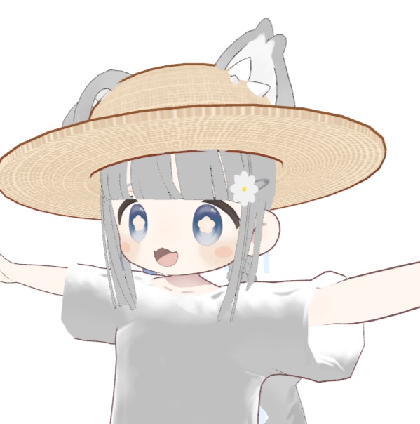 【VRC向け】Flower hairpin お花のヘアピン 【無料】まめひなた 沙猫