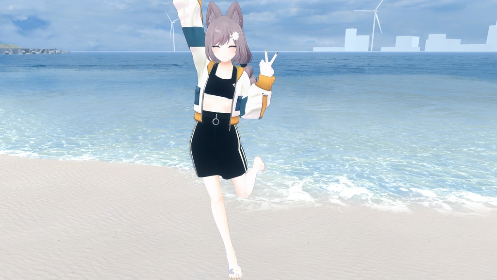 【VRC向け】Flower hairpin お花のヘアピン 【無料】まめひなた 沙猫