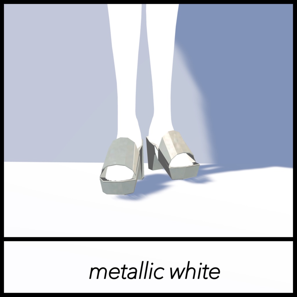 Chunkyheel Sandals チャンキーヒールサンダル 4アバター対応【森羅】【仙猫】【豺狼】【沙猫】VRChat想定