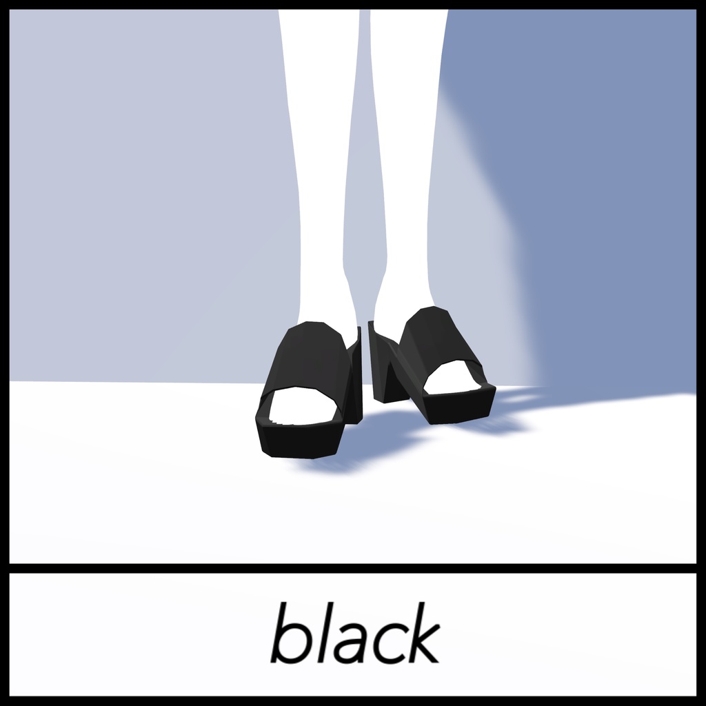 Chunkyheel Sandals チャンキーヒールサンダル 4アバター対応【森羅】【仙猫】【豺狼】【沙猫】VRChat想定