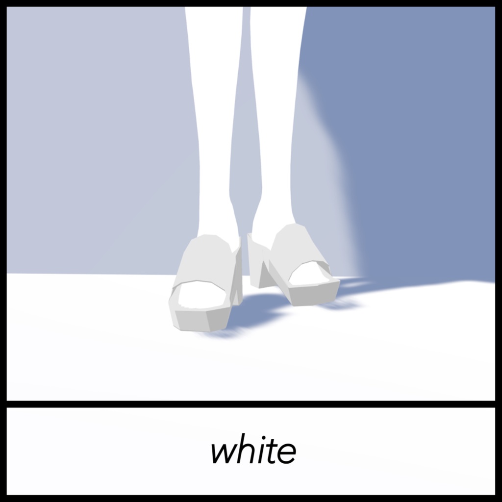 Chunkyheel Sandals チャンキーヒールサンダル 4アバター対応【森羅】【仙猫】【豺狼】【沙猫】VRChat想定