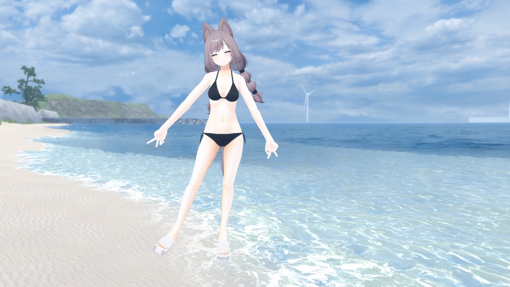 Chunkyheel Sandals チャンキーヒールサンダル 4アバター対応【森羅】【仙猫】【豺狼】【沙猫】VRChat想定