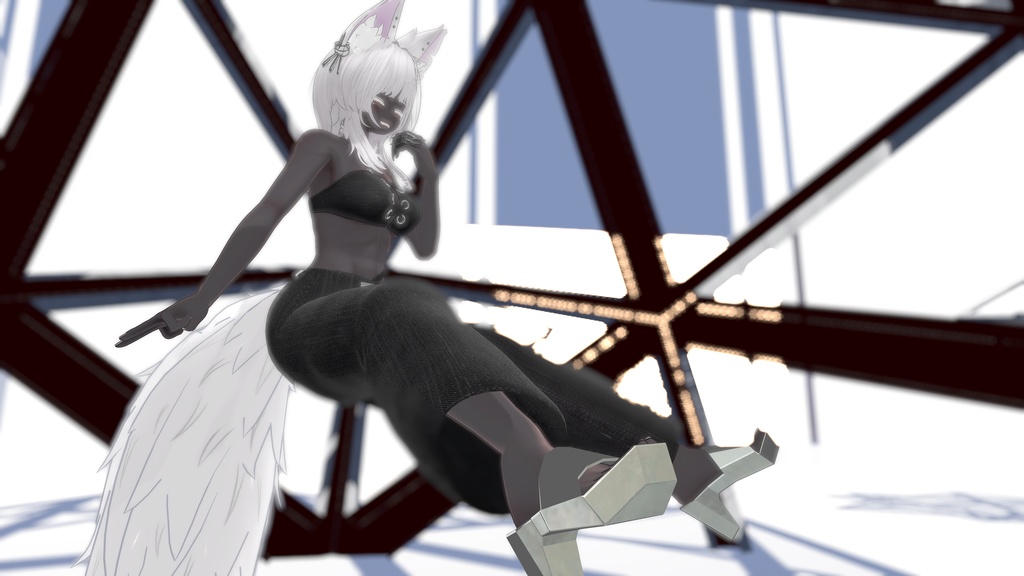 Chunkyheel Sandals チャンキーヒールサンダル 4アバター対応【森羅】【仙猫】【豺狼】【沙猫】VRChat想定