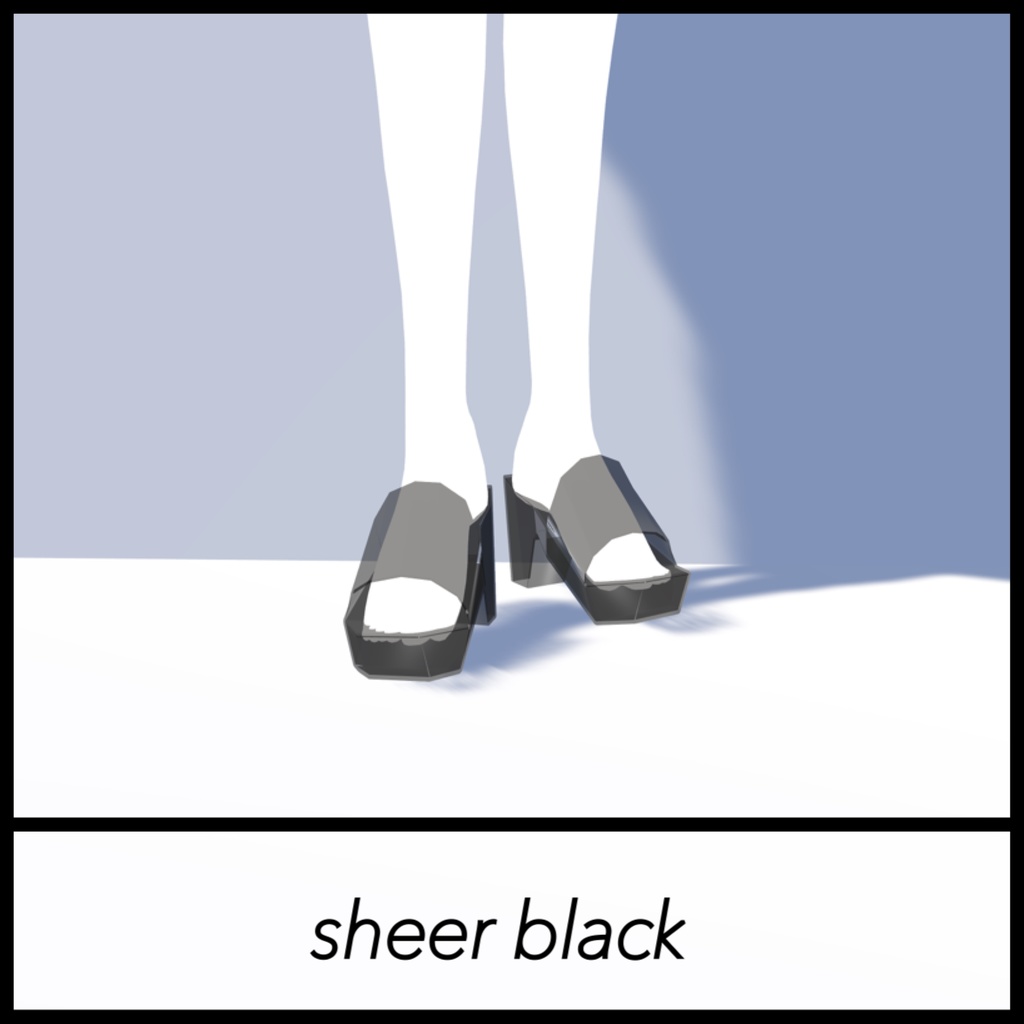 Chunkyheel Sandals チャンキーヒールサンダル 4アバター対応【森羅】【仙猫】【豺狼】【沙猫】VRChat想定