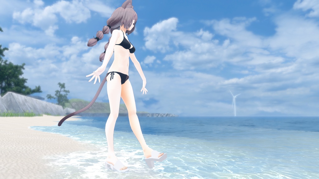 Chunkyheel Sandals チャンキーヒールサンダル 4アバター対応【森羅】【仙猫】【豺狼】【沙猫】VRChat想定