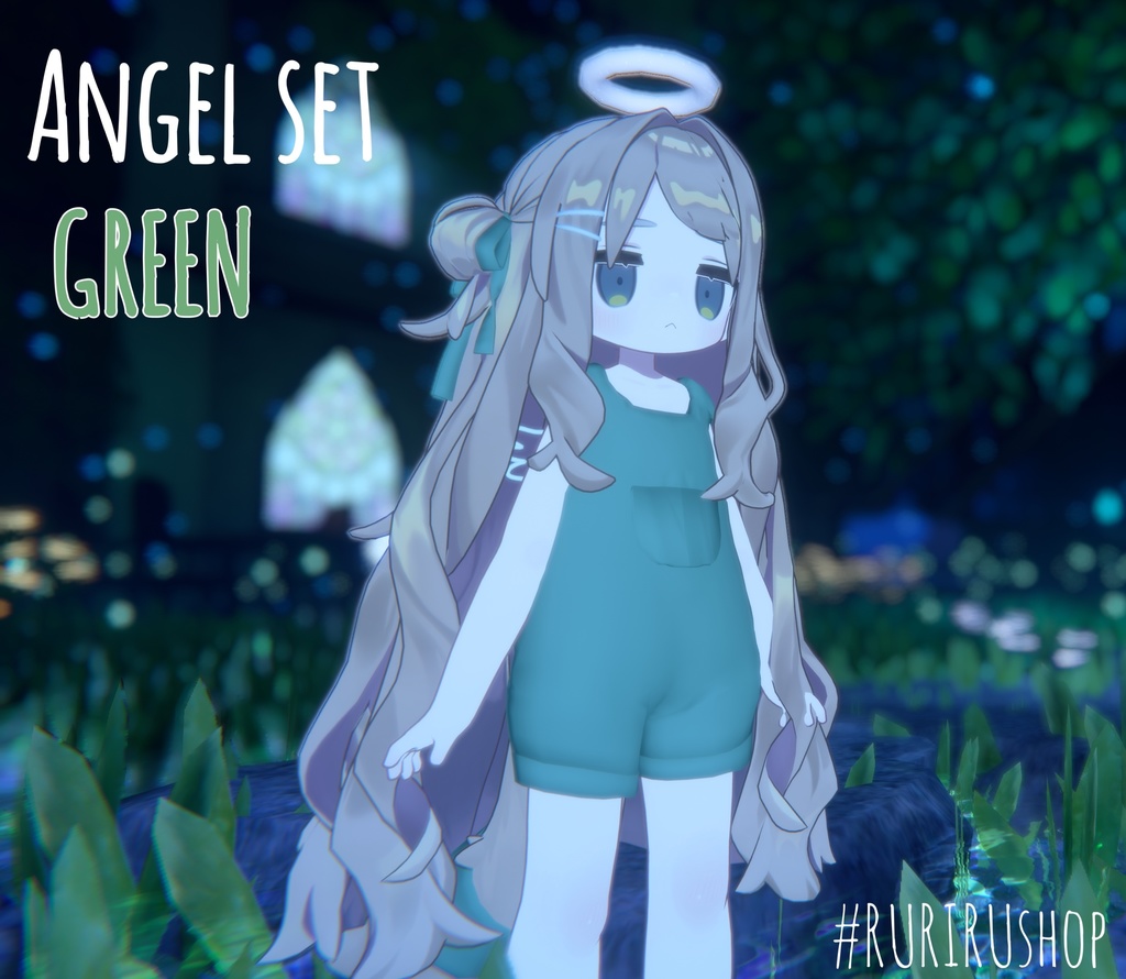 無料あり(VRC向け)Angel Set【まめひなた】【キプフェル】【まめふれんず】