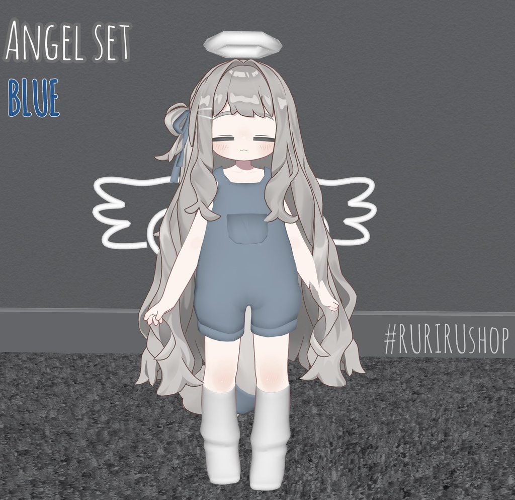 無料あり(VRC向け)Angel Set【まめひなた】【キプフェル】【まめふれんず】