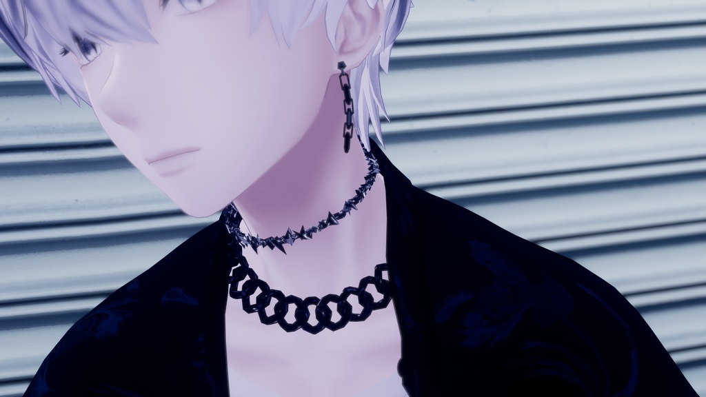 COOL accessory SET(サンダル・ピアス・チョーカー・ネックレス・指輪4種)【水瀬】【森羅】【仙猫】【豺狼】【まめひなた】(VRChat想定)