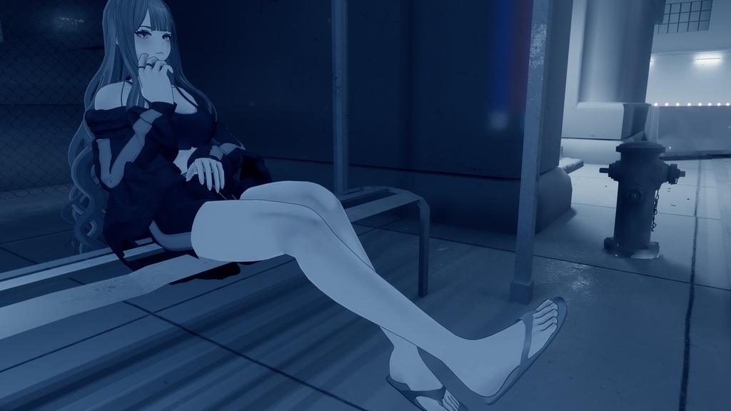 COOL accessory SET(サンダル・ピアス・チョーカー・ネックレス・指輪4種)【水瀬】【森羅】【仙猫】【豺狼】【まめひなた】(VRChat想定)