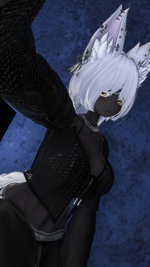 COOL accessory SET(サンダル・ピアス・チョーカー・ネックレス・指輪4種)【水瀬】【森羅】【仙猫】【豺狼】【まめひなた】(VRChat想定)