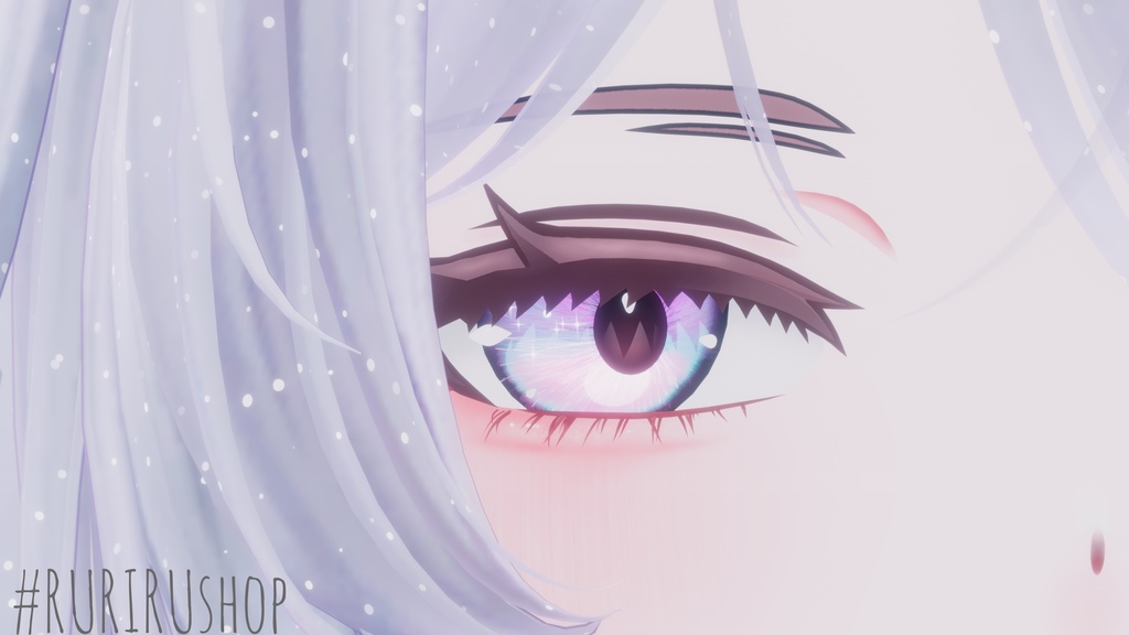 【仙猫】【豺狼】kirakira eye texture 8color/キラキラ瞳テクスチャ(8色展開)VRChat想定
