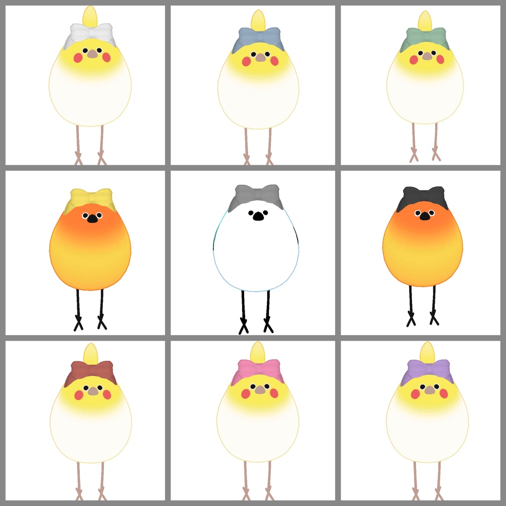 【Bird/鳥】リボンカチューシャ VRC