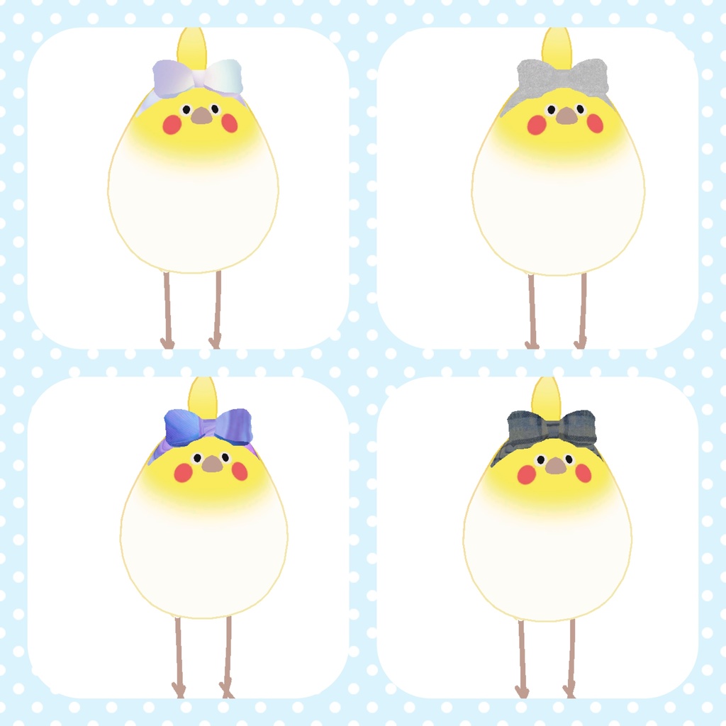 【Bird/鳥】リボンカチューシャ VRC