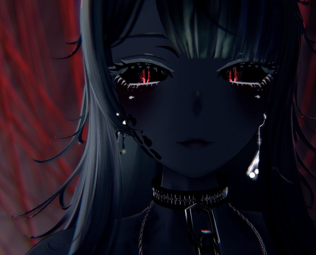 【仙猫】【豺狼】DRAGON EYES texture(12色展開+黒白目+オッドアイ用マスク付き)VRChat想定