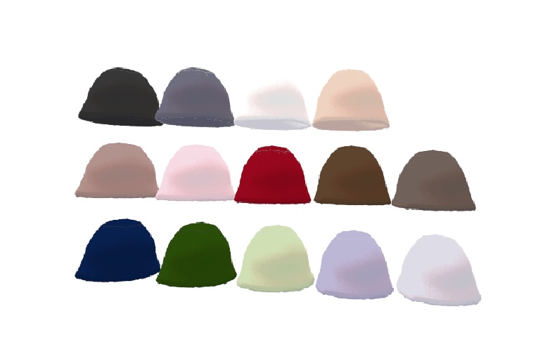 【まめひなた mamehinata】 【キプフェル Kipfel 】ファーバケットハット(22色)VRChat想定