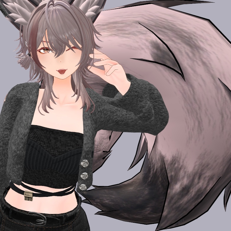 Unityだけで完結!【玄狐専用】メイク/makeup texture (VRChat想定)