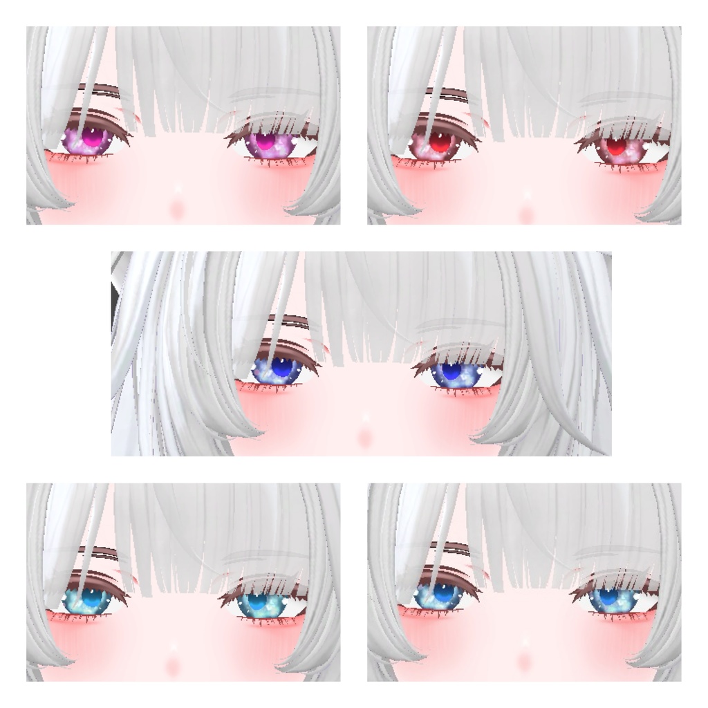 【仙猫】【豺狼】動く!しゅわしゅわ瞳テクスチャ/eyes texture(10色展開)VRChat想定
