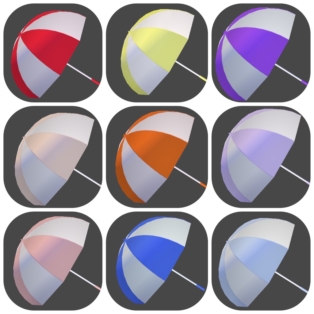 無料【Bird/鳥 対応】 とりさんの傘【MA簡単導入】19色展開