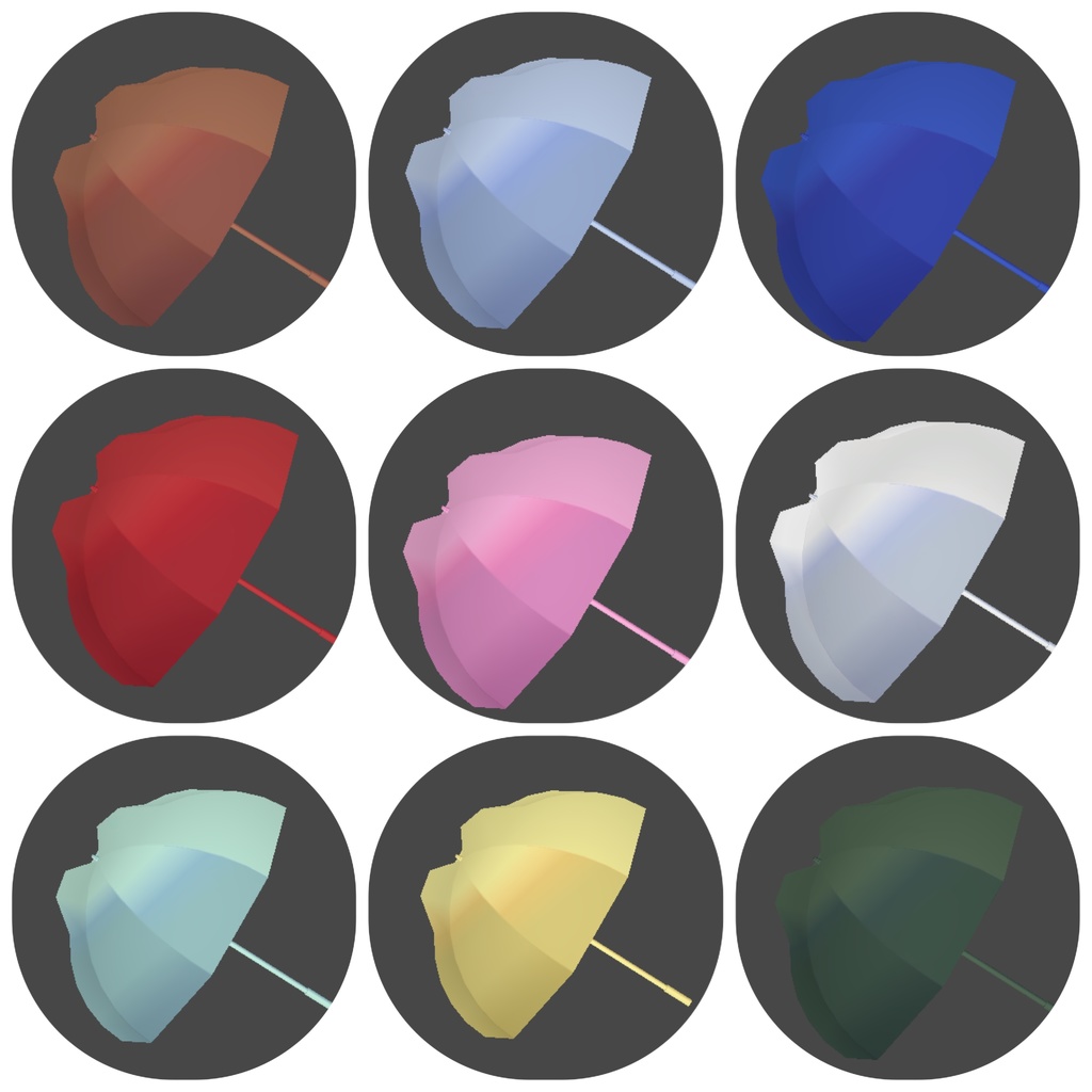 無料【Bird/鳥 対応】 とりさんの傘【MA簡単導入】19色展開