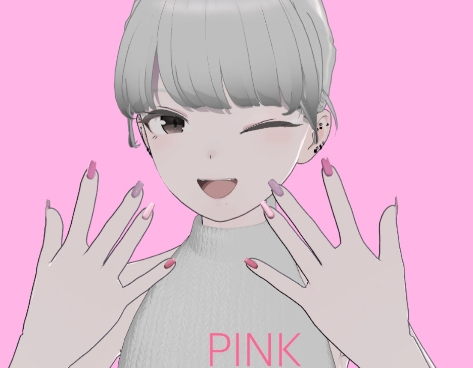 簡単導入!【Lapwing専用】hand・footネイルセット (VRChat想定)