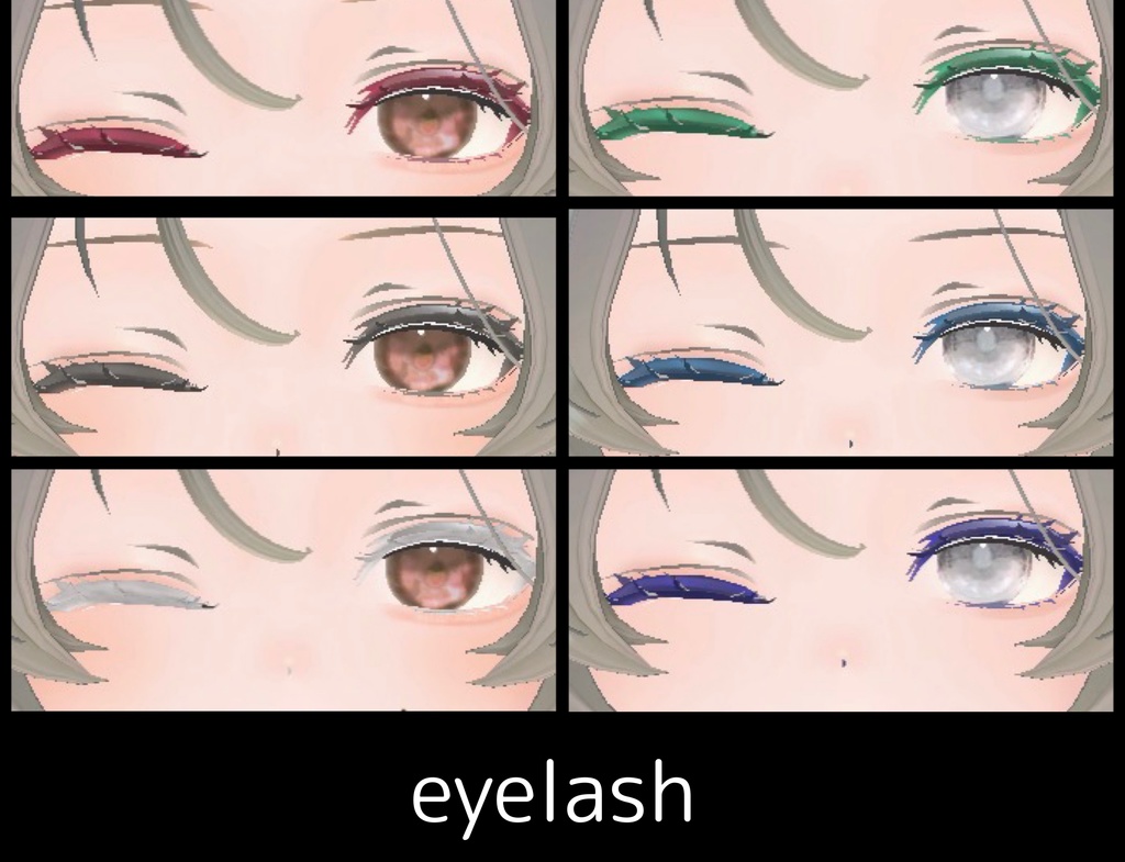 Unityだけで完結!【Lowtus(ロータス)専用】メイク/makeup texture 口内テクスチャのおまけ付き(VRChat想定)