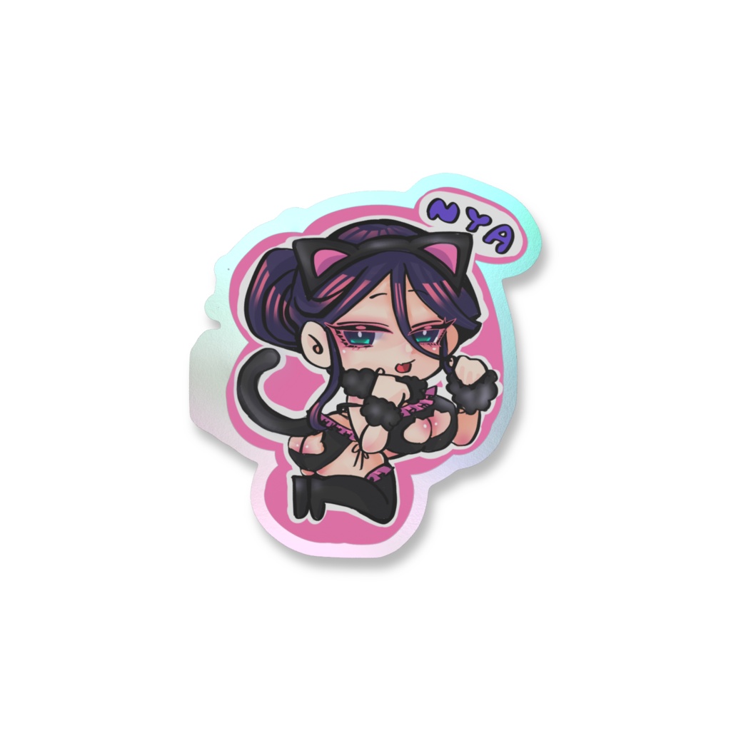 ネコゆきちゃんオーロラステッカー