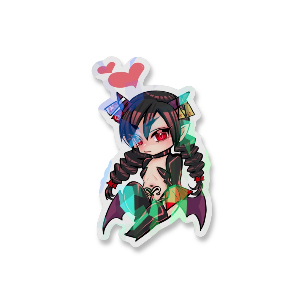 サキュバスノリコさんキラキラステッカー