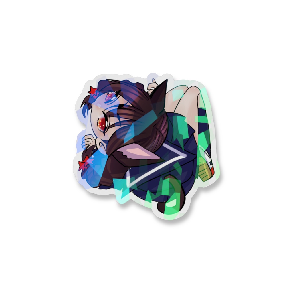 ラブリーキャットノリコさんキラキラステッカー