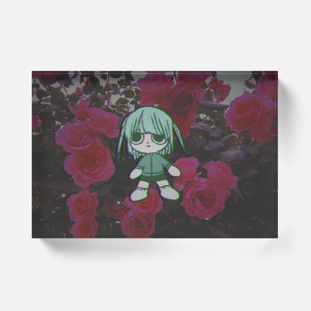 薔薇園 アクリルブロック