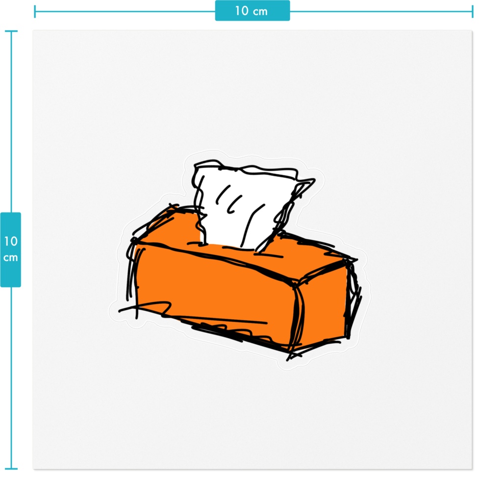 tissueステッカー(クリア)