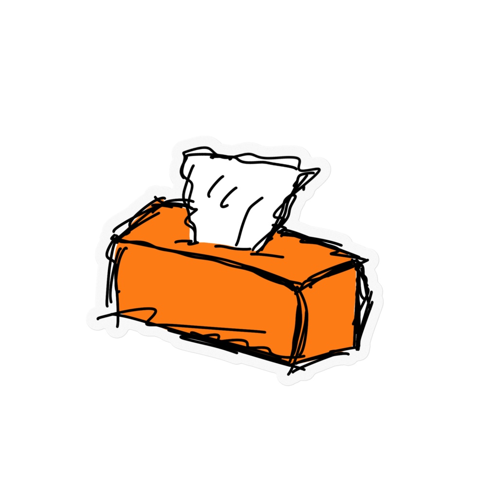 tissueステッカー(クリア)