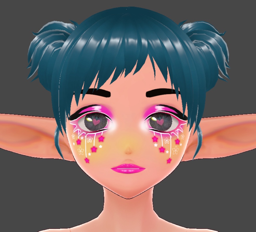 Pink Flower Makeup