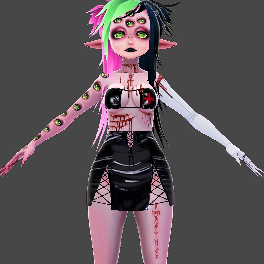 Gothic Sexy Nurse Outfit