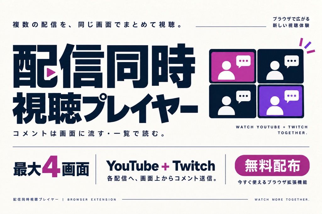 配信同時視聴プレイヤー