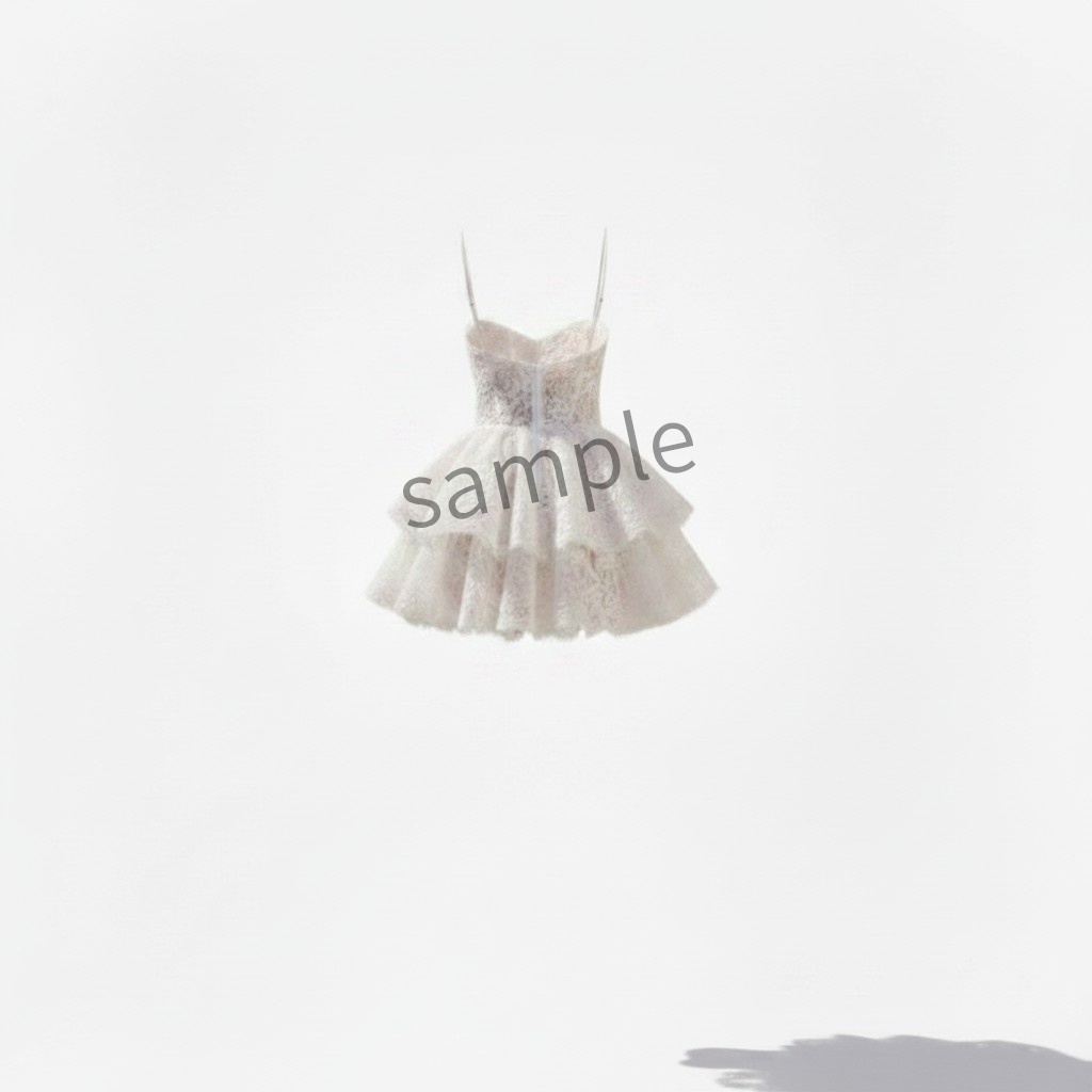 【AI生成】ミニ丈ティアードドレス【AI-generated】Tiered Mini Dress